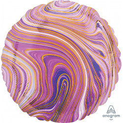 Anagram 18" S15 Purple Marblez Round Flat - 4208502*