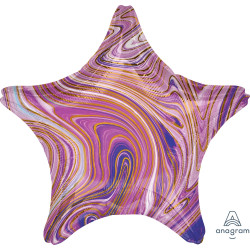 Anagram 18" S15 Purple Marblez Star Flat - 4210102*