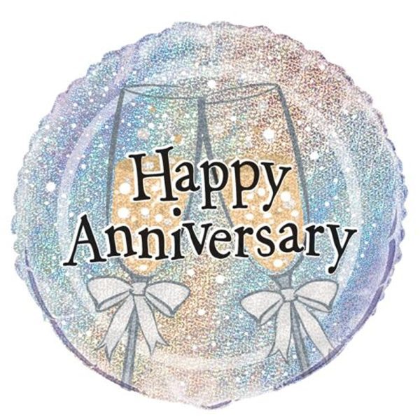 Unique - Happy Wedding Anniversary Foil - 18" - 55525 *