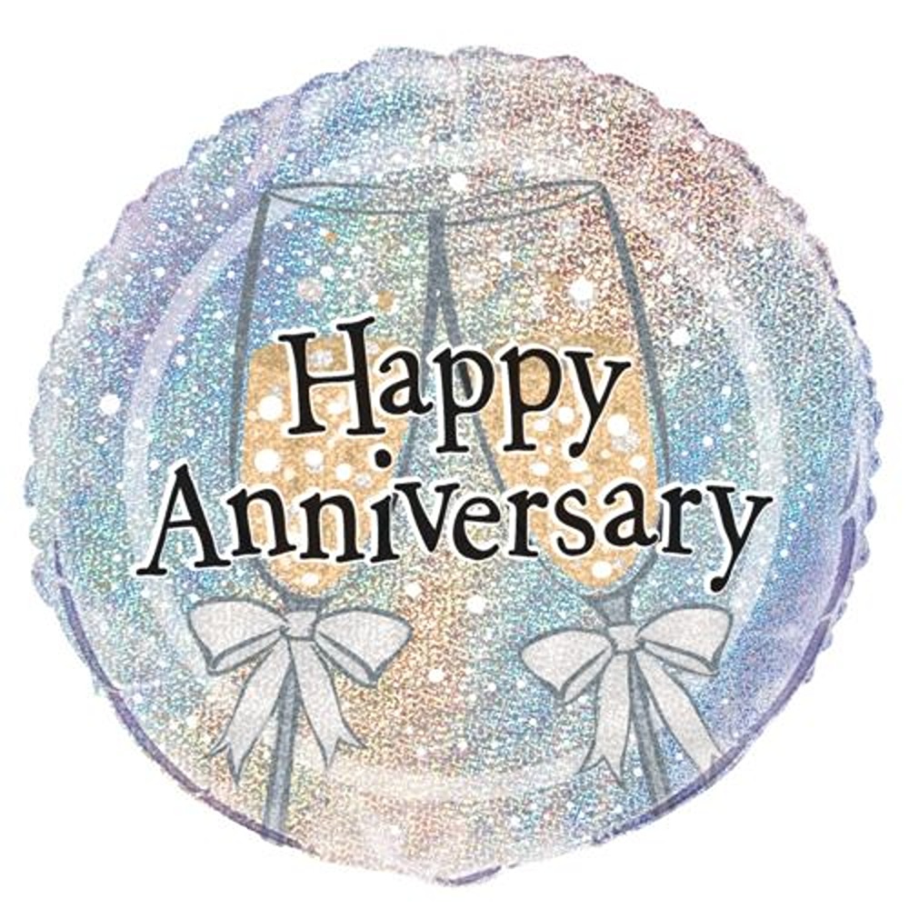 Unique - Happy Wedding Anniversary Foil - 18" - 55525 *