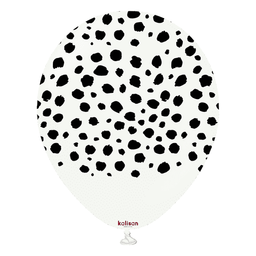 Safari Cheetah - White(Print Color: Black) - 25CT