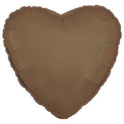 Amscan 18" C16 Silk Lustre Truffle Heart Flat - 9915476-92*