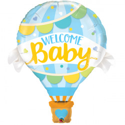 42"  SHAPE       01CT - WELCOME BABY BLUE BALLOON*