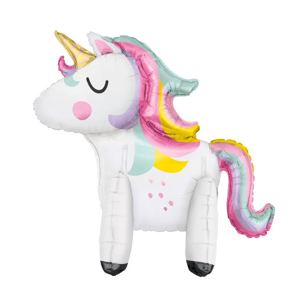 30" Giant Standing Unicorn Balloon Centerpiece