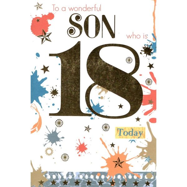 Kingfisher - Age 18 Son Paint Splat - Code 75 - 6pk - MTL0421