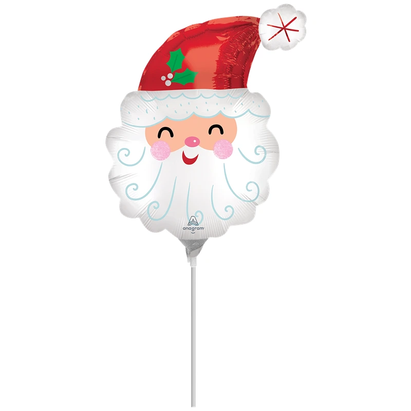 Anagram - Smiley Satin Santa Head - 43352