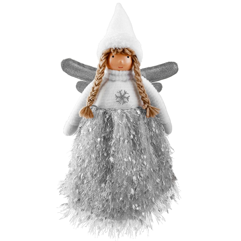 36CM FAIRY TREE TOP SILVER - 59179 *