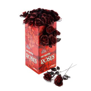43cm Halloween Burgundy Rose - HA218528