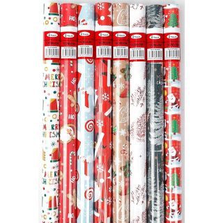 1CT 6 Meters - Christmas Roll Wrap - 230262 (RANDOM SENT)