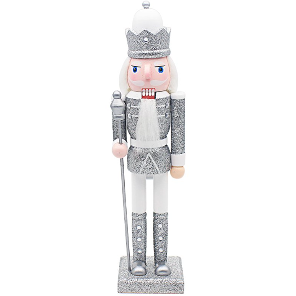Lesser & Pavey - Silver Christmas Nutcracker - 12" - LP53354*