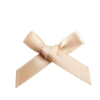 Champagne Satin Ribbon Bows - 3cm - 100ct - 7942