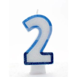 APAC - Blue 2 Candle (Pack of 6) - CN1012*