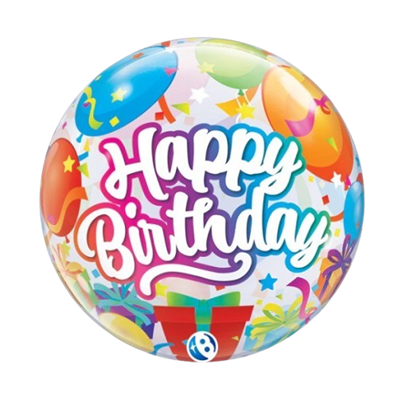 Birthday Surprise Bubble Balloon - 22" - 00002