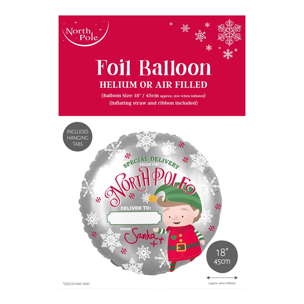 18" ELF ARRIVAL FOIL BALLOON - X-31634-BC