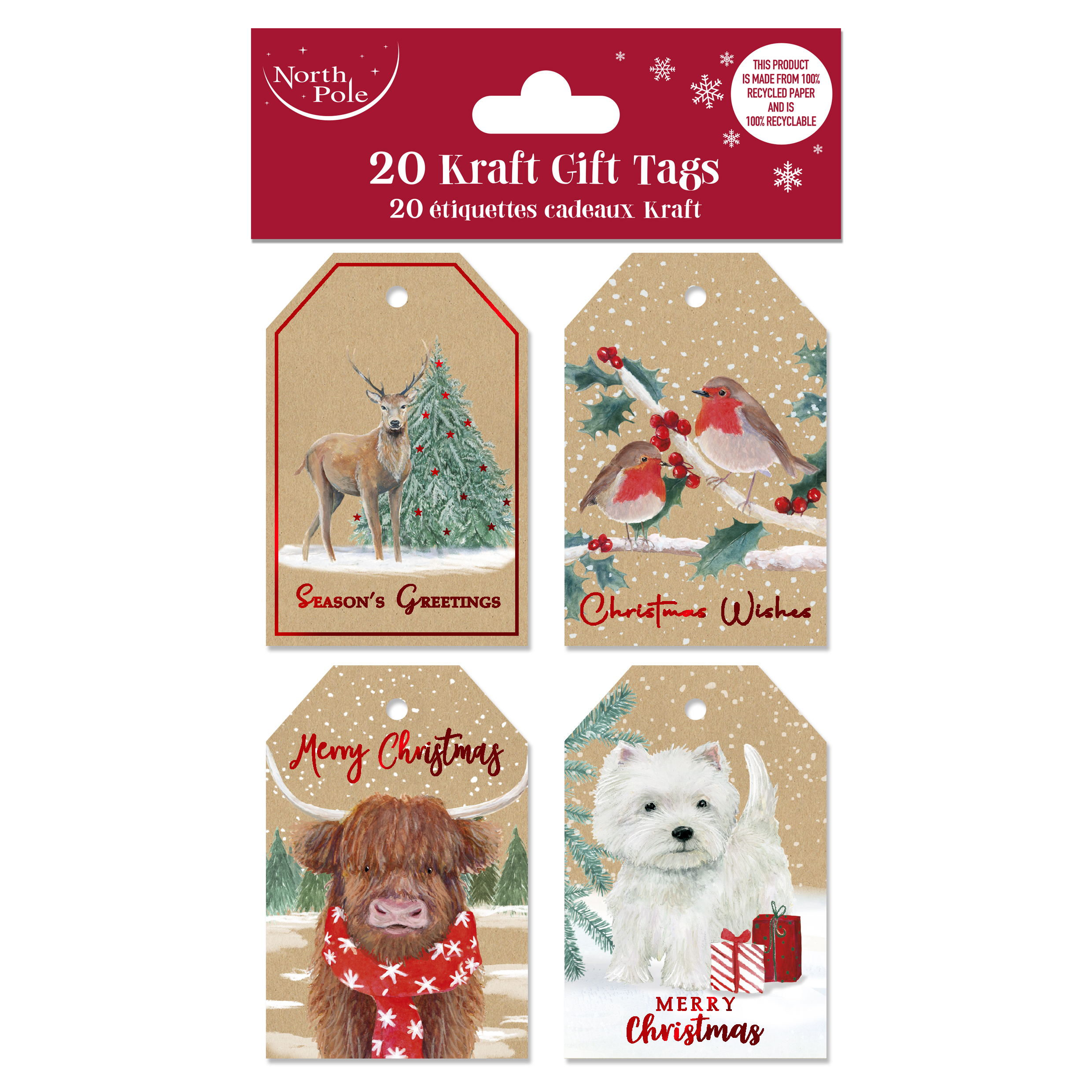 20 Craft Gift Tags - X-34652-GTC *