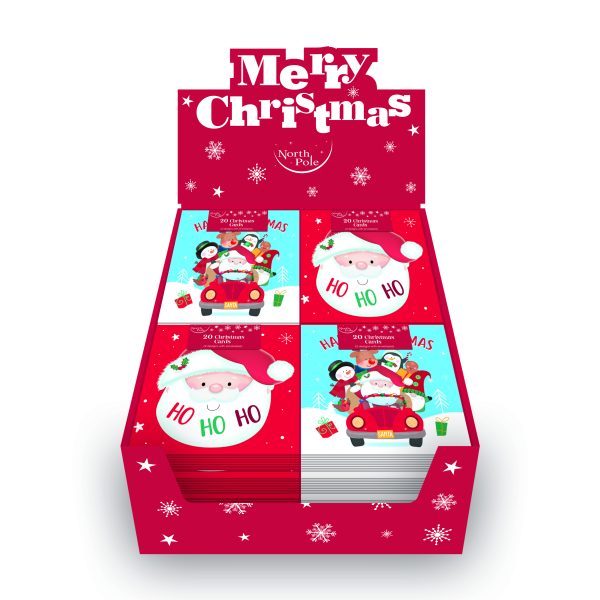 Santa Cute 20pk Cards - X-35843-BC
