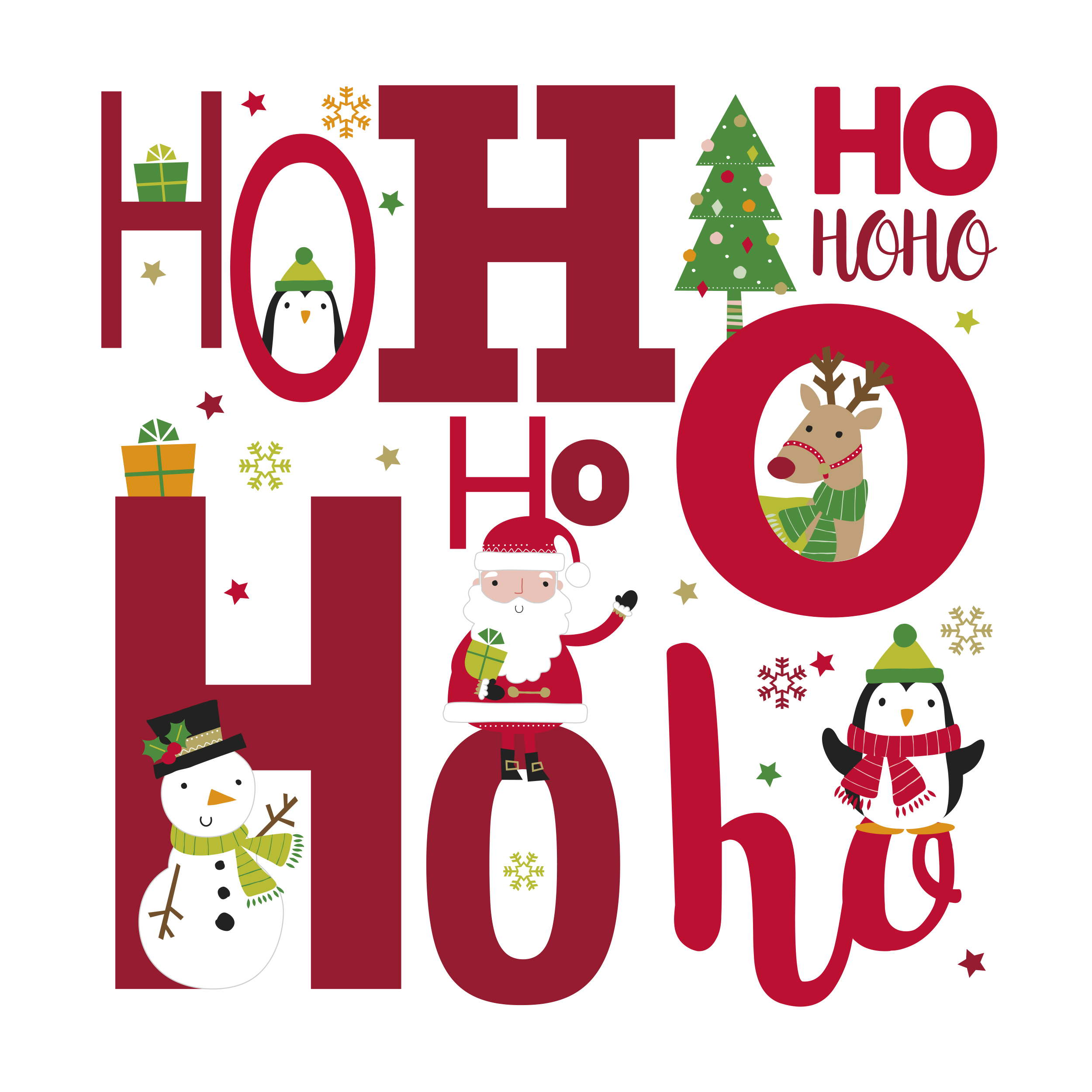Santa & Friends 20pk Cards - X-35846-BC - Image 3