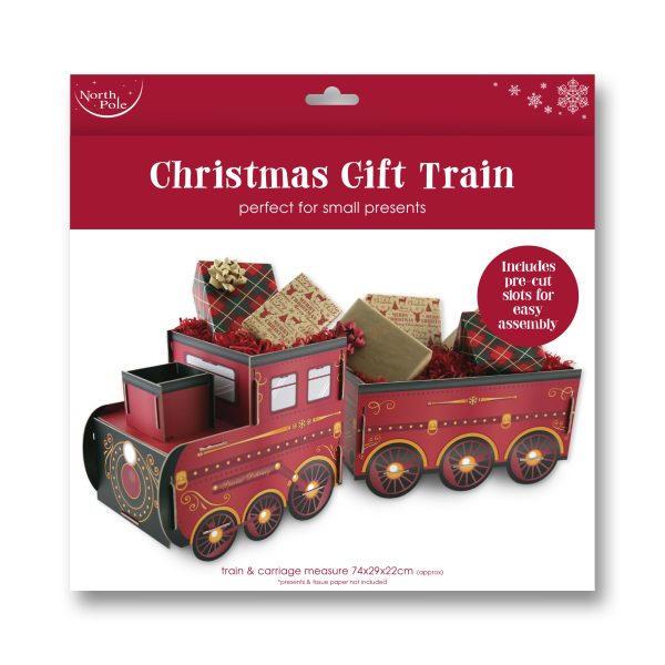 PRE-ORDER! – Christmas Present Train - 74x29x22cm - X-35966-BXC - Image 2