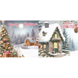 12 Luxury Cards 6 Of Each Design - XTUAC-301