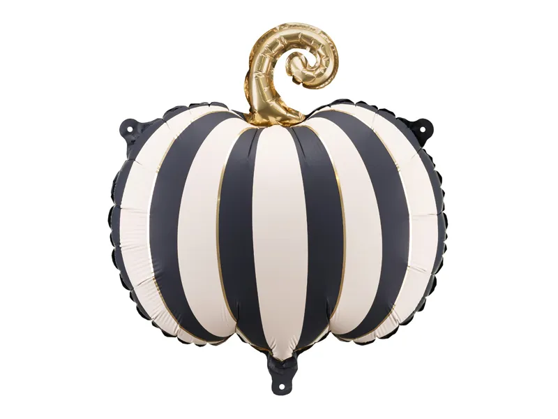 Foil Balloon Striped Pumpkin, 39x38 cm