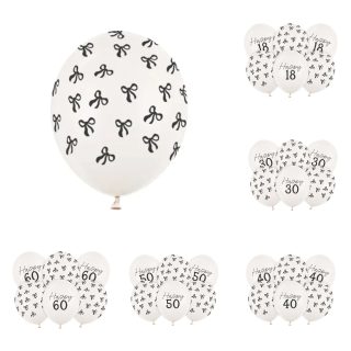 Pastel Off-white - Black Bow Latex