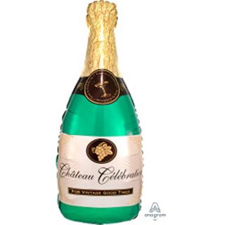 CHAMPAGNE BOTTLE SHAPE P30 PKT (14" x 36") - 0494901