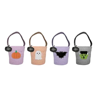 Halloween Character Woven Bucket Bag - HAL12010OB