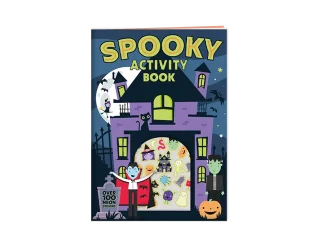 Spooky Neon Sticker Activity Book 30 Page - HAL12012OB
