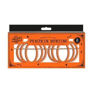 Halloween Wooden Cut Out Pumpkin Bunting - HAL6874OB*