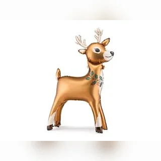 Party Deco-Standing Foil Balloon Reindeer, 65 x 105 cm