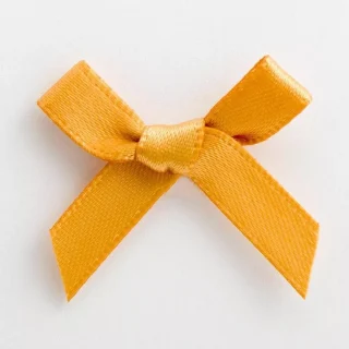 Antique Gold  Satin Ribbon Bows - 3cm - 100ct - 7902