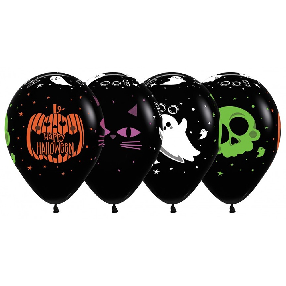 Sempertex 12" - Happy Halloween - Friends - 25 Pcs - R12HALLOWF