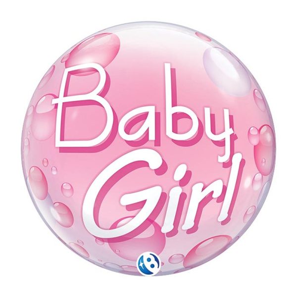 Baby Girl Pink Confetti Dots Bubble - 22" - 00033