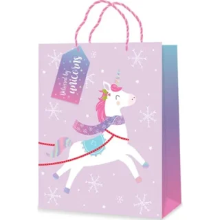 12pc - Large Unicorn Gift Bags - 2757