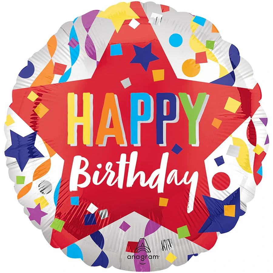 Anagram 18" Happy Birthday Star - 45948