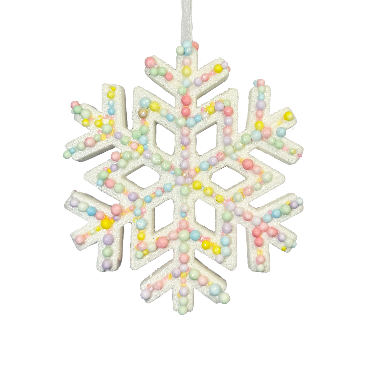 HANGING SWEETIE SNOWFLAKE14X15CM - 60326