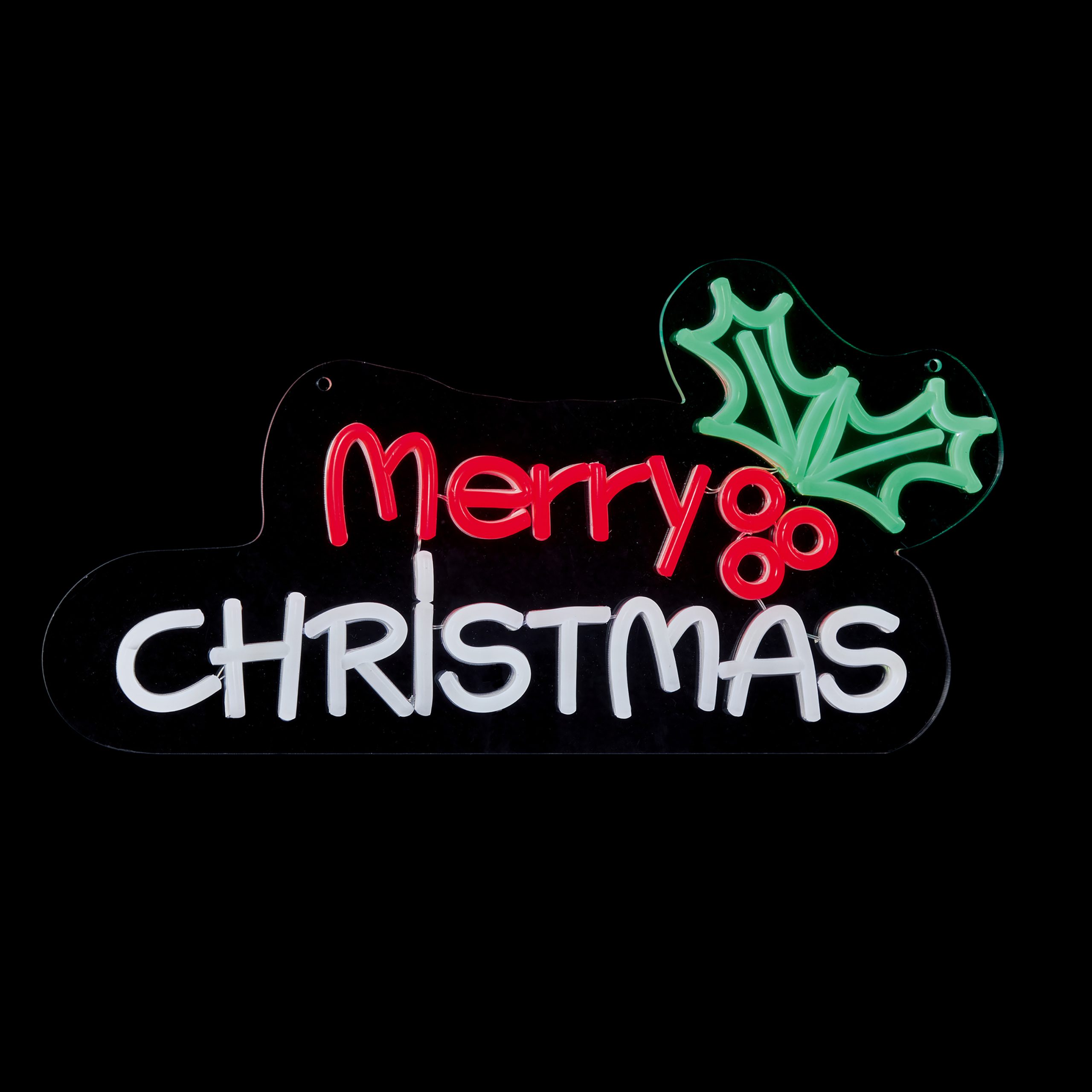 40cm Hanging "Merry Christmas" Neon Light Sign - LV251640