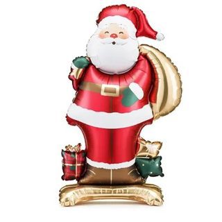 Standing foil balloon Santa Claus - 48.5x84 cm - FB307