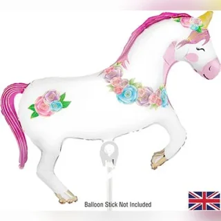 Oaktree Mini Shape 15.5inch Unicorn Flowers (For Air) Packaged