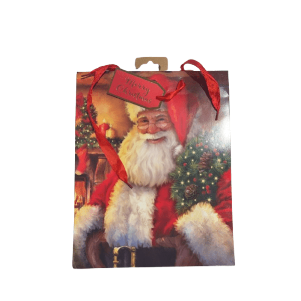 Trad Santa Large Gift bag - 6pk - X-610-L