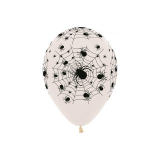 Sempertex 12" - Spiderweb - Crystal Clear - 390 - 25 Pcs - R12WEB390