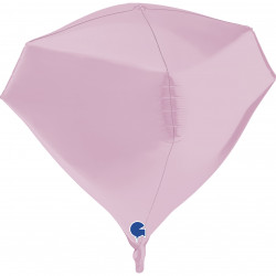 Grabo 18" 4D Pastel Pink Gem Pkt - 74207PP-P*