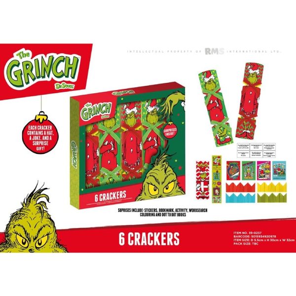 THE GRINCH 6 X 12" CRACKERS - 39-0237