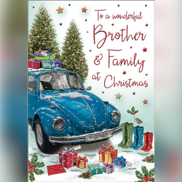Brother & Family At Christmas - 6 Pack - C85051