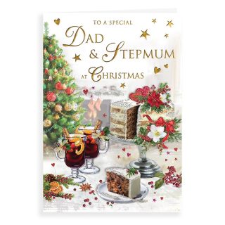 Dad Stepmum Xmas Cake - C85375