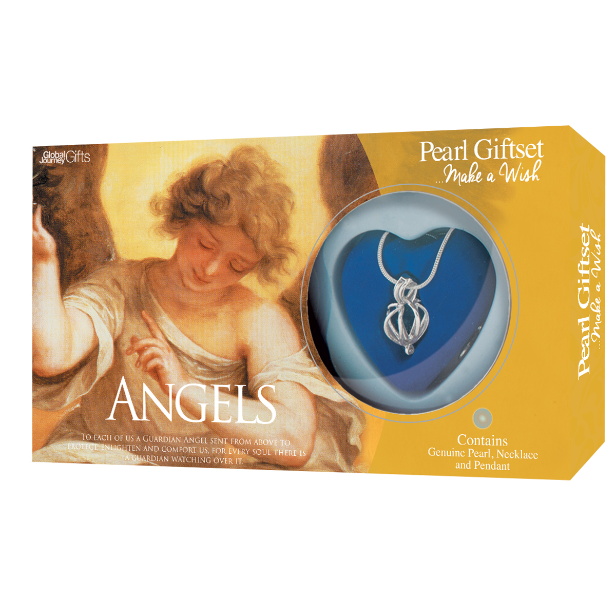 Angels Real Pearl Pendant Necklace Gift Set - WP04