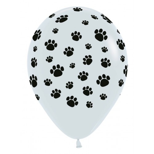 Sempertex - R12" - Paws - White - 005 - 25 Pcs - R12PAW