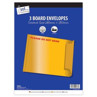 3 Board Envelopes 265 x 350mm*