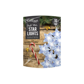 White LED Christmas Star String Lights - XMA2539/OB*