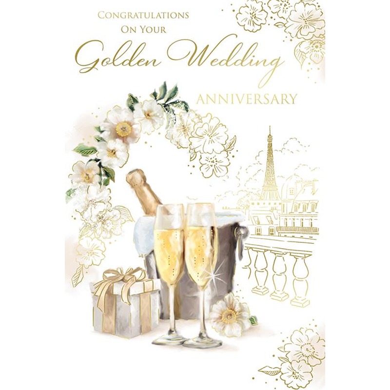 Kingfisher - Golden Wedding Anniversary - Code 75 - 6pk - WSS037